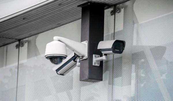 Surveillance cameras on campus